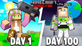 I Survived 100 DAYS as LIGHTYEAR in Minecraft