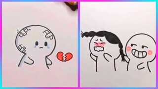 Đỉnh Cao Tik Tok 💘 Vẽ Hình Cute Đáng Yêu  💘 Những Hình Vẽ Cute #2 💘How to draw cute pictures