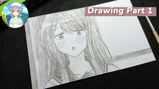 [Drawing] Menggambar Nagisa Kubo dari anime Kubo-san wa mobu o yurusanai