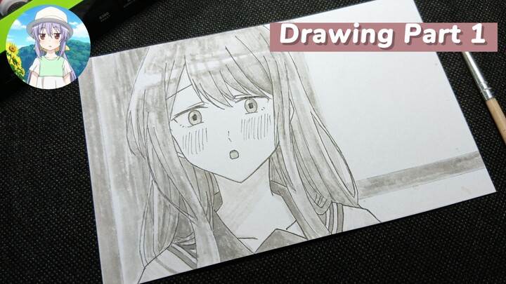 [Drawing] Menggambar Nagisa Kubo dari anime Kubo-san wa mobu o yurusanai