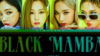 SM's new girl group [aespa] releases the audio for their debut song "Black Mamba"!