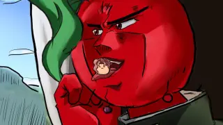 [JoJo] Tomato Man Imitating Kakyoin Noriaki's Way Of Eating Cherry