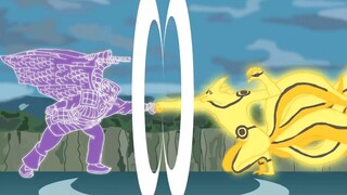 【Animasi Stickman】Uchiha Sasuke VS Uzumaki Naruto