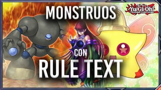 Monstruos “con” pero “sin” Efectos (Rule Text Monsters) | Yu-Gi-Oh!