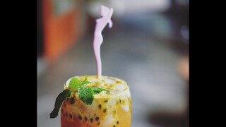น้ำเสาวรสโซดา passionfruit soda