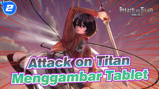 [Attack on Titan] [Menggambar Tablet] Mikasa| Mewarnai_2