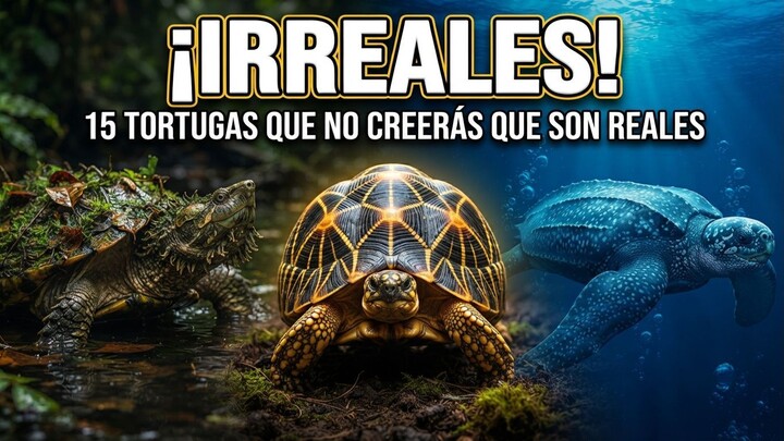 15 TORTUGAS QUE NO CREERÁS QUE SON REALES