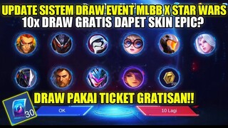 UPDATE SISTEM DRAW EVENT MLBB X STAR WARS PHASE 3 ! 10X DRAW GRATIS DAPET SKIN EPIC??