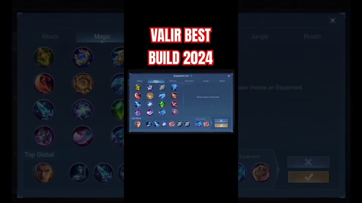 Valir Best Build 2024 (Part 2) #shorts #mlbb