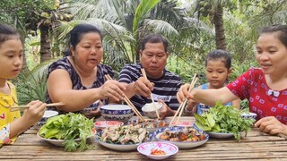Ếch Xào Lá Nhàu Cá Út Kho Tiêu Cả Nhà Quây Quần Bên Ông Táo Mới| TKQ & Family T813