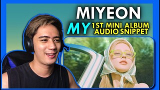 REACTION to 미연 (MIYEON) - 1st Mini Album "MY" Audio Snippet