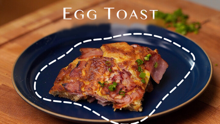 [Food]5-minute meal, appetising & simple | Egg & ham toast | Jrake