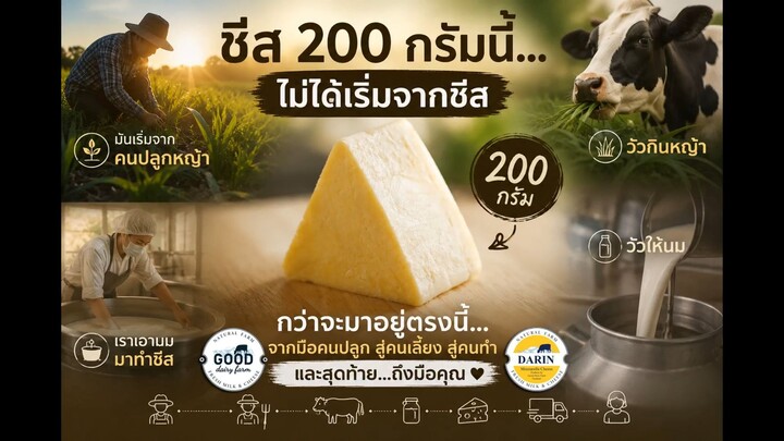 ชีส 200 กรัม ที่ไม่ได้เริ่มจากชีส?