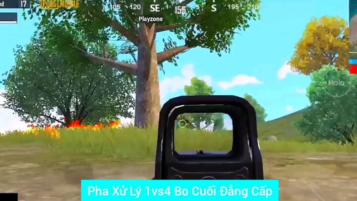 pha xử lý 1 vs 4 bo cuối đẳng cấp