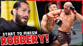 Reactions to Brian Ortega vs The Korean Zombie, Jorge Masvidal calls ROBBERY on prelim fight