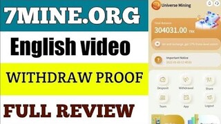7mine.org Full Details in English || Earn & Mine free TRX | TRX New Site Today | TRX Mining Today