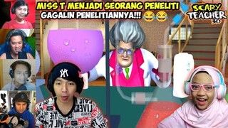 Reaksi Kocak Gamer Ngeprank Miss T Menggagalkan Penelitiannya, AUTO MELEDAK!!! 😂 | Scary Teacher 3D