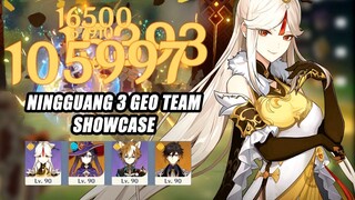 Ningguang & Gorou C6 3 Geo Floor 12 & Open World Showcase - Genshin Impact Meta Team