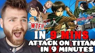 Attack on Titan IN 9 MINUTES | REACTION