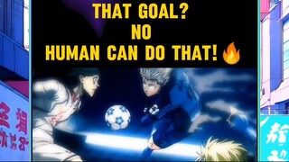 凪のゴール、人間じゃ無理だって! That goal? No human can do that!