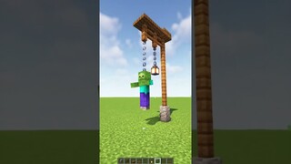 Hanging Zombie in Minecraft! #shorts