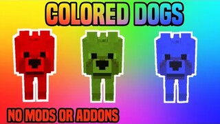 How to Summon Colored Dogs in Minecraft PE