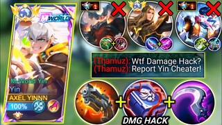 YIN VS LANCELOT & GOD LEVEL THAMUZ IN SIDELANE | YIN NEW BEST BUILD & EMBLEM 2024 | MOBILE LEGENDS