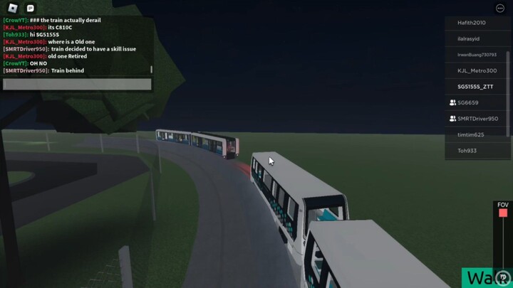 Roblox Westwood Airport Transit Siemens Airval Bunch And Crash C801B Derailed Respawning Trains
