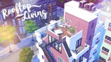Rooftop Living 🏙️ 🏗️ | Tiny Apartment | The Sims 4 | Speed Build | CC Free + Download Links