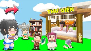 #41 SINH TỒN MỚI : Mặp Doram ''XÂY THƯ VIỆN ĐÓC SÁCH NGOÀI TRỜI'' Cho Dân Làng Trong Mini World