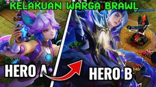 KELAKUAN WARGA BRAWL SEMAKIN GILA! LIAT APA YANG DILAKUKAN HERO B‼️