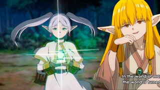 Frieren - mage of peaceful era destroys Serie's barrier, Frieren vs Denken | Sousou no Frieren