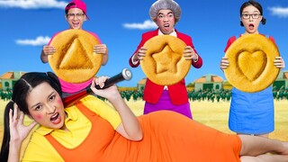 Squid Game (오징어 게임) vs Scary Teacher | Funny Scary Teacher vs Squid Game In Real Life | Funny Videos