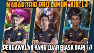 PENGAWALAN LUARBIASA LJ, LEMON & XIN DIKASIH RUANG NGEHIT MABAR RANKED TRIO RRQ LEMON,XIN, LJ