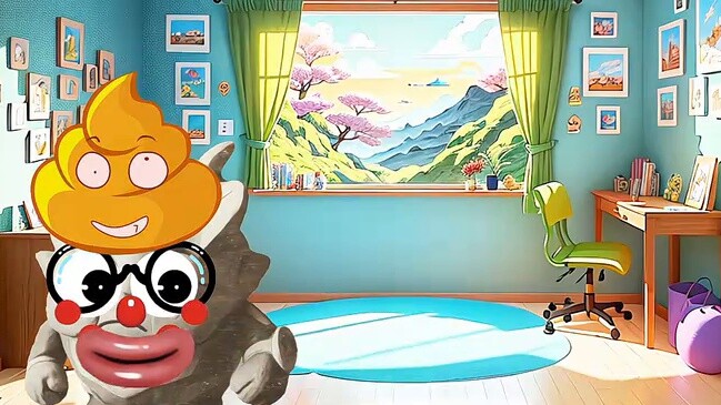 Belia dresses up two dolls at home