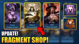 RARE FRAGMENT SHOP UPDATE | NEW SKIN IS HERE!  - MOBILE LEGENDS BANG BANG