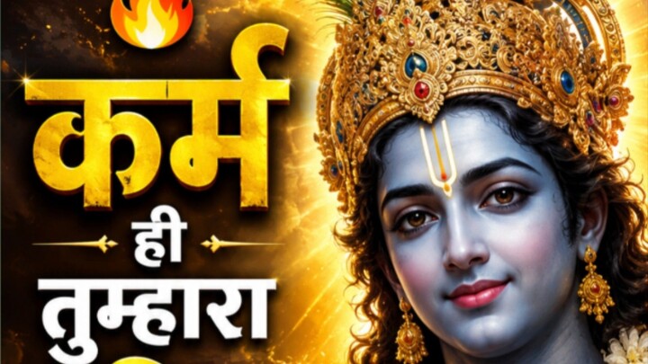 कर्म ही तुम्हारा भविष्य है! 🙏 | श्री कृष्ण की सीख ✨