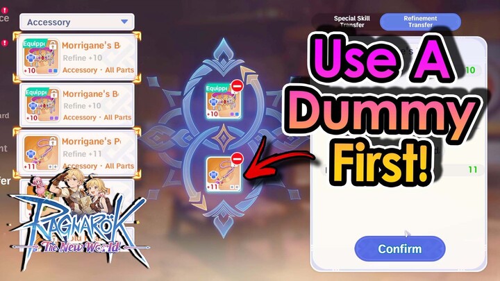 [RONW] Stop Risking Your Main Gear! The Dummy Refine Method | King Spade