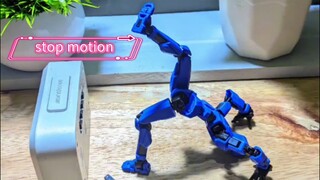 maaf masih pemula belajar stop motion action figure 3d