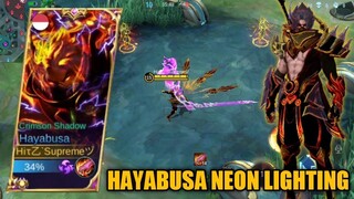 HAYABUSA SKIN SCRIPT NEON LIGHTING SHURA CUSTOMIZED NO PASSWORD - MOBILE LEGENDS