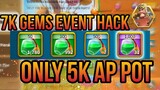 Rise Of Kingdom - Full Reward 7K Event Gems Bermodalkan 5K AP Potion Hack