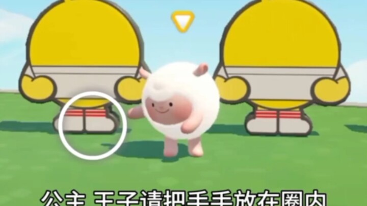 Công chúa, hoàng tử hãy đặt tay vào trong vòng tròn nhé