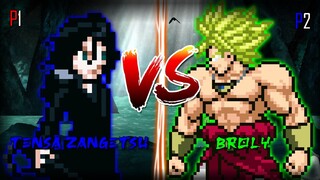Tensa Zangetsu vs Broly
