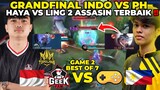 GRANDFINAL INDO VS FILIPINA GAME 2‼️ CUPLIKAN META M4 PERTARUNGAN 2 ASSASIN TERBAIK HAYABUSA VS LING