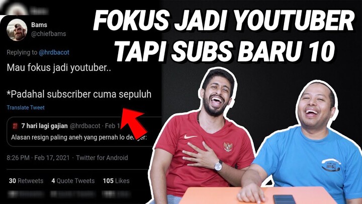 12 ALASAN KOCAK BERHENTI DARI KERJAAN