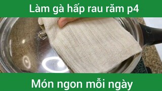 Làm gà hấp rau răm p4