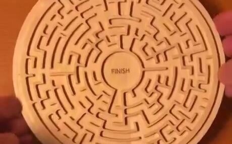 Hydrophobic maze, you can play it by adding some water beads