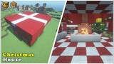 Minecraft Build Tutorial : Christmas House Survival Tutorial