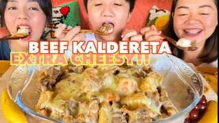 EXTRA CHEESY BEEF KALDERETA with Kuys Mikoy