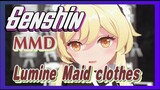 [Genshin,  MMD]Lumine's maid clothes dance